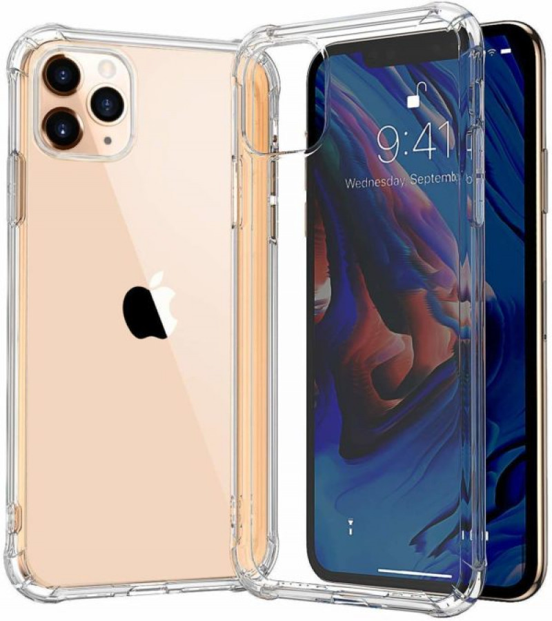 Apple iPhone 11 Pro Back Cover Transparent Extra Bumper Anti Shock Soft Clear Case Apple iPhone 11 Pro