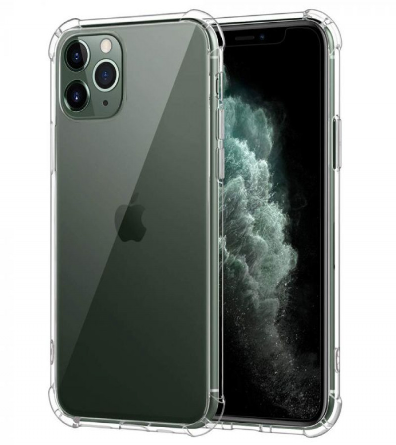 Apple iPhone 11 Pro Max Back Cover Transparent Extra Bumper Anti Shock Soft Clear Case Apple iPhone 11 Pro Max
