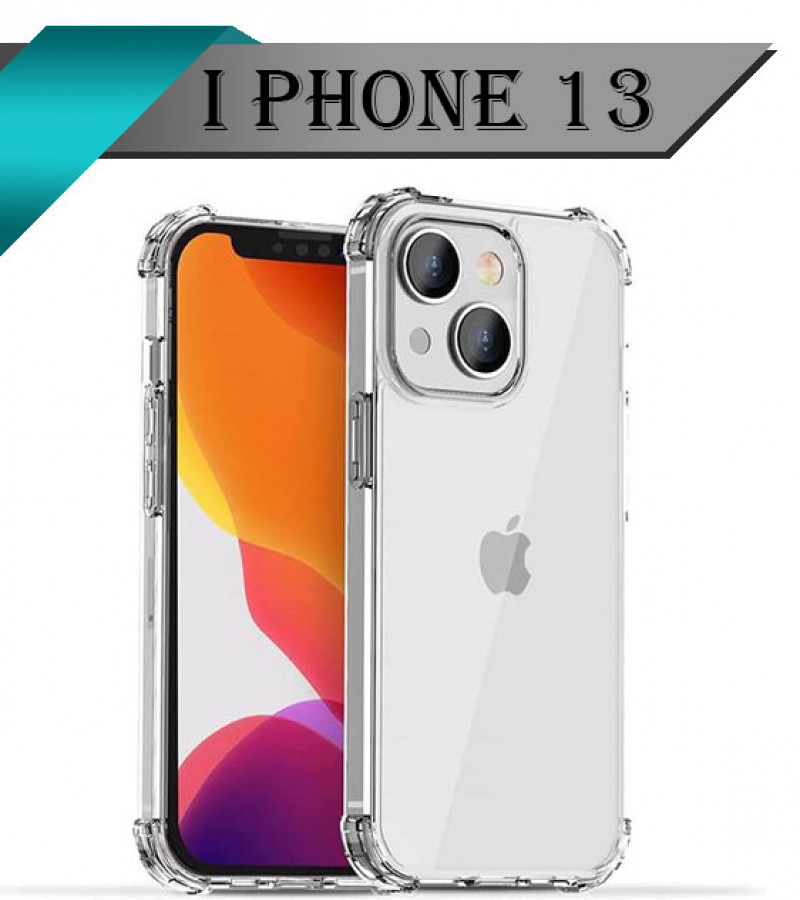 Apple iPhone 13 Back Cover Transparent Extra Bumper Anti Shock Soft Clear Case Apple iPhone 13