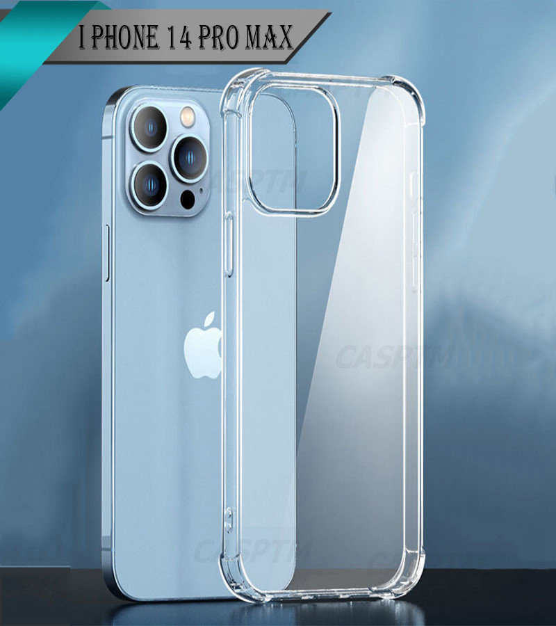 Apple iPhone 14 Pro Max Back Cover Transparent Extra Bumper Anti Shock Soft Clear Case Apple iPhone 14 Pro Max