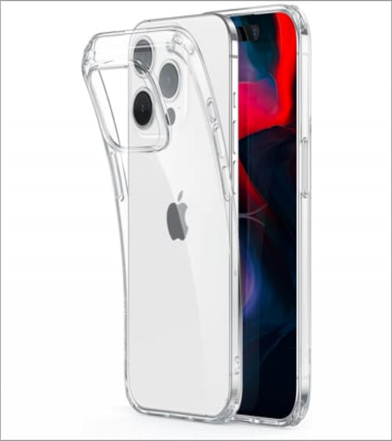 Apple iPhone 15 Pro Back Cover Transparent Extra Bumper Anti Shock Soft Clear Case Apple iPhone 15 Pro