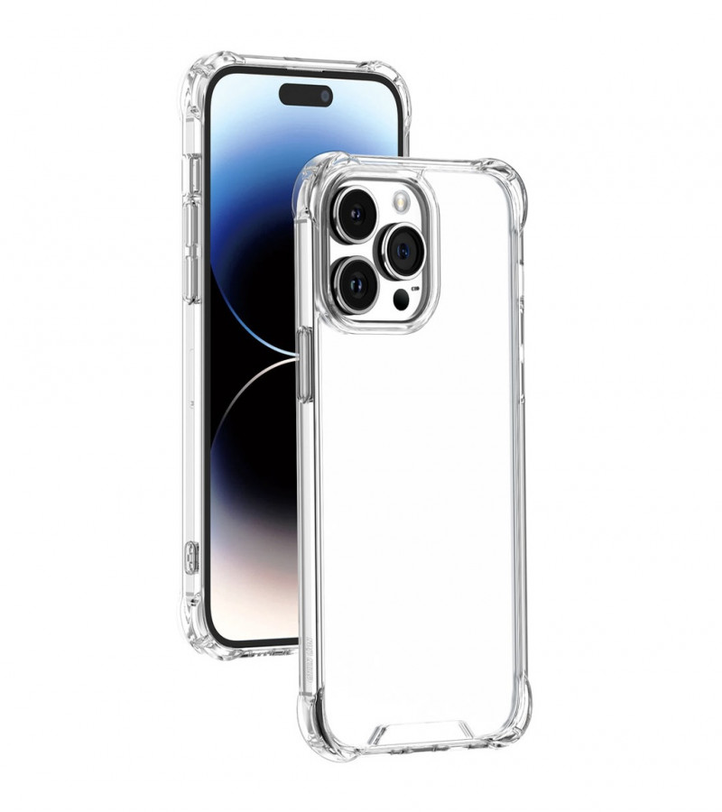 Apple iPhone 15 Pro Max Back Cover Transparent Extra Bumper Anti Shock Soft Clear Case Apple iPhone 15 Pro Max