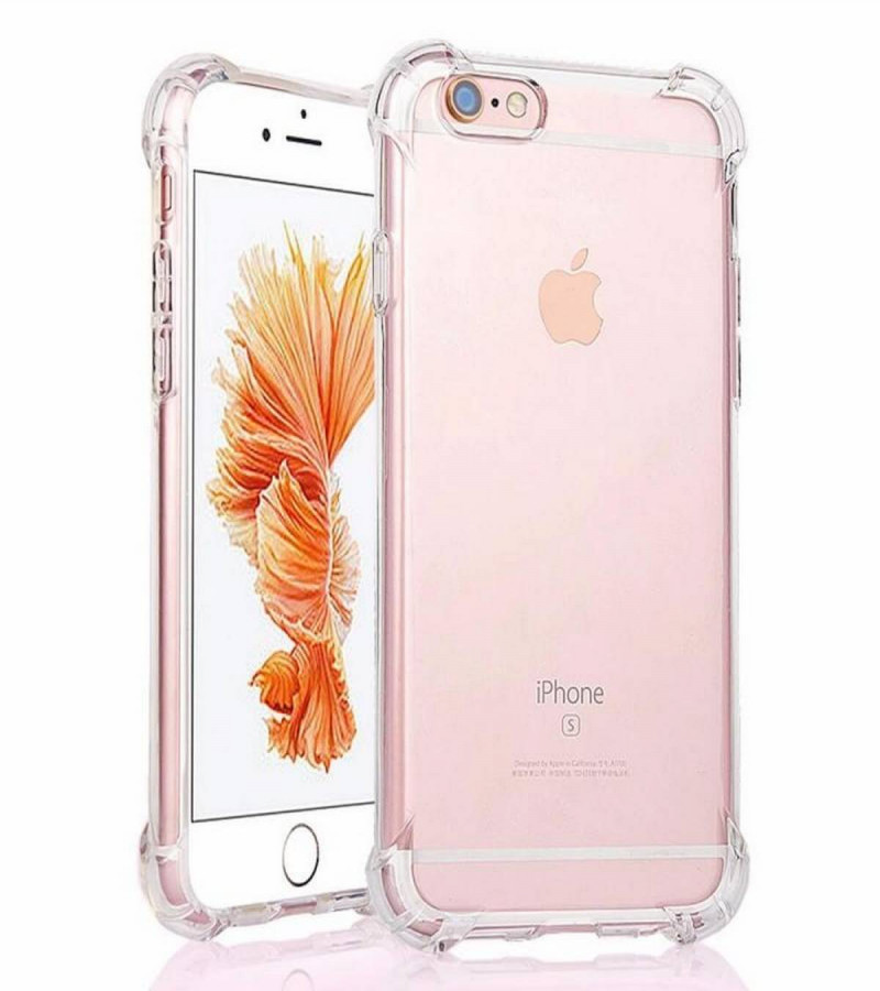 Apple iPhone 6 Plus Back Cover Transparent Extra Bumper Anti Shock Soft Clear Case Apple iPhone 6 Plus