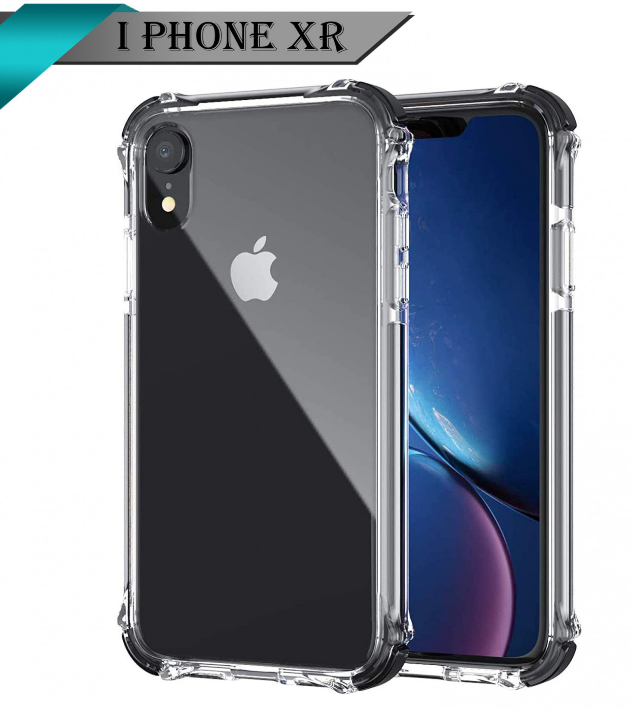 Apple iPhone XR Back Cover Transparent Extra Bumper Anti Shock Soft Clear Case Apple iPhone XR
