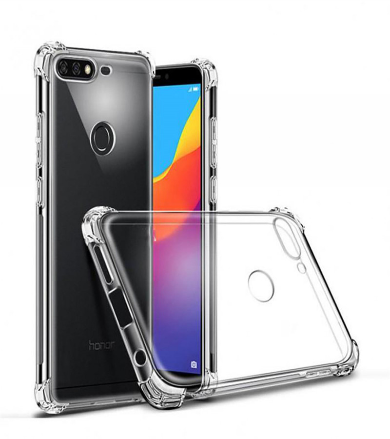 Huawei Y6 Prime (2018) Back Cover Transparent Extra Bumper Anti Shock Soft Clear Case Huawei Y6 Prime (2018)