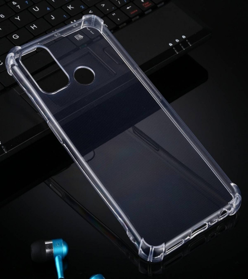 Infinix Hot 10 Play Back Cover Transparent Extra Bumper Anti Shock Soft Crystal Clear Case Infinix Hot 10 Play