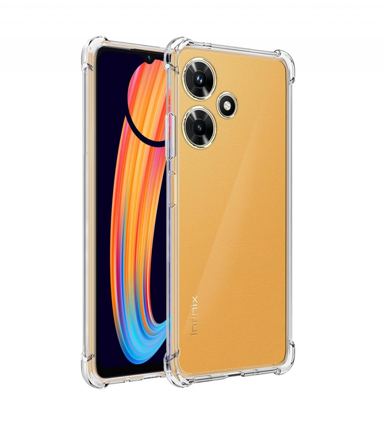 Infinix Hot 30i Back Cover Transparent Extra Bumper Anti Shock Soft Clear Case Infinix Hot 30i
