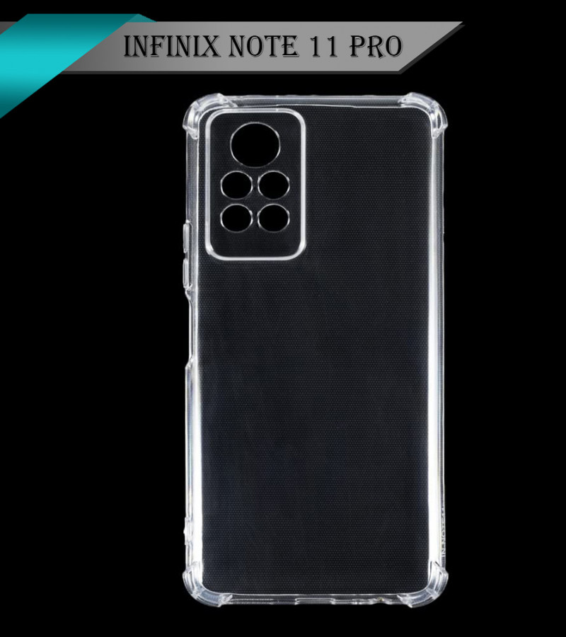 Infinix Note 11 Pro Back Cover Transparent Extra Bumper Anti Shock Soft Crystal Clear Case Infinix Note 11 Pro