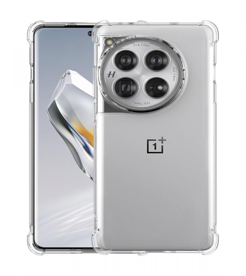 OnePlus 12 Back Cover Transparent Extra Bumper Anti Shock Soft Clear Case OnePlus 12