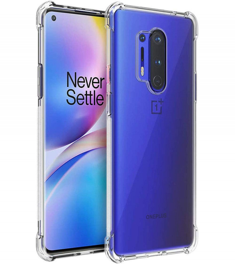 OnePlus 8 Pro Back Cover Transparent Extra Bumper Anti Shock Soft Clear Case OnePlus 8 Pro