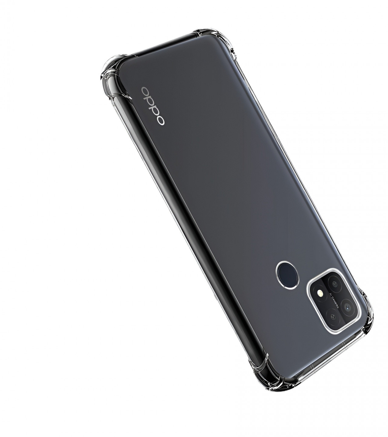 OPPO A15 Back Cover Transparent Extra Bumper Anti Shock Soft Crystal Clear Case OPPO A15