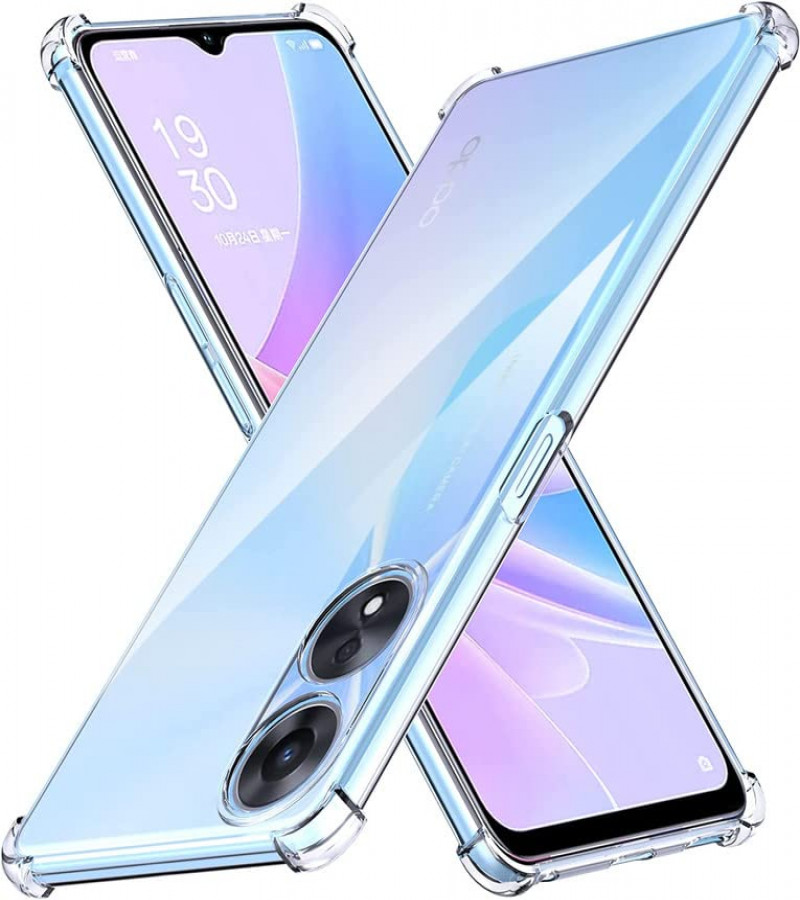 OPPO A18 4G Back Cover Transparent Extra Bumper Anti Shock Soft  Clear Case OPPO A18