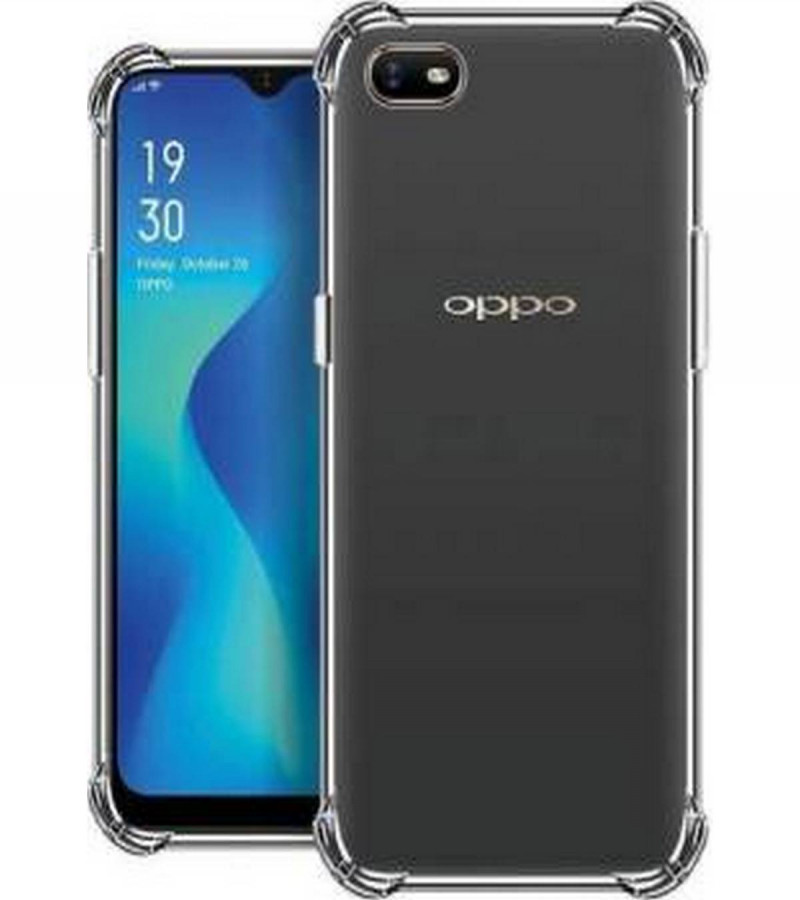 OPPO A1k Back Cover Transparent Extra Bumper Anti Shock Soft Crystal Clear Case OPPO A1k