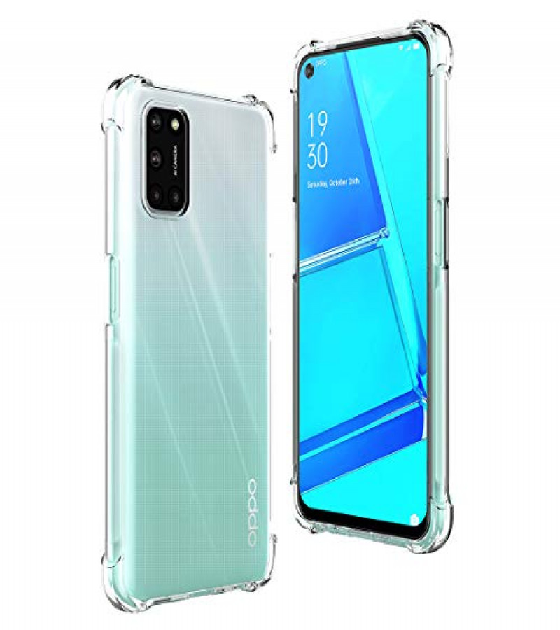 OPPO A52 Back Cover Transparent Extra Bumper Anti Shock Soft Crystal Clear Case OPPO A52