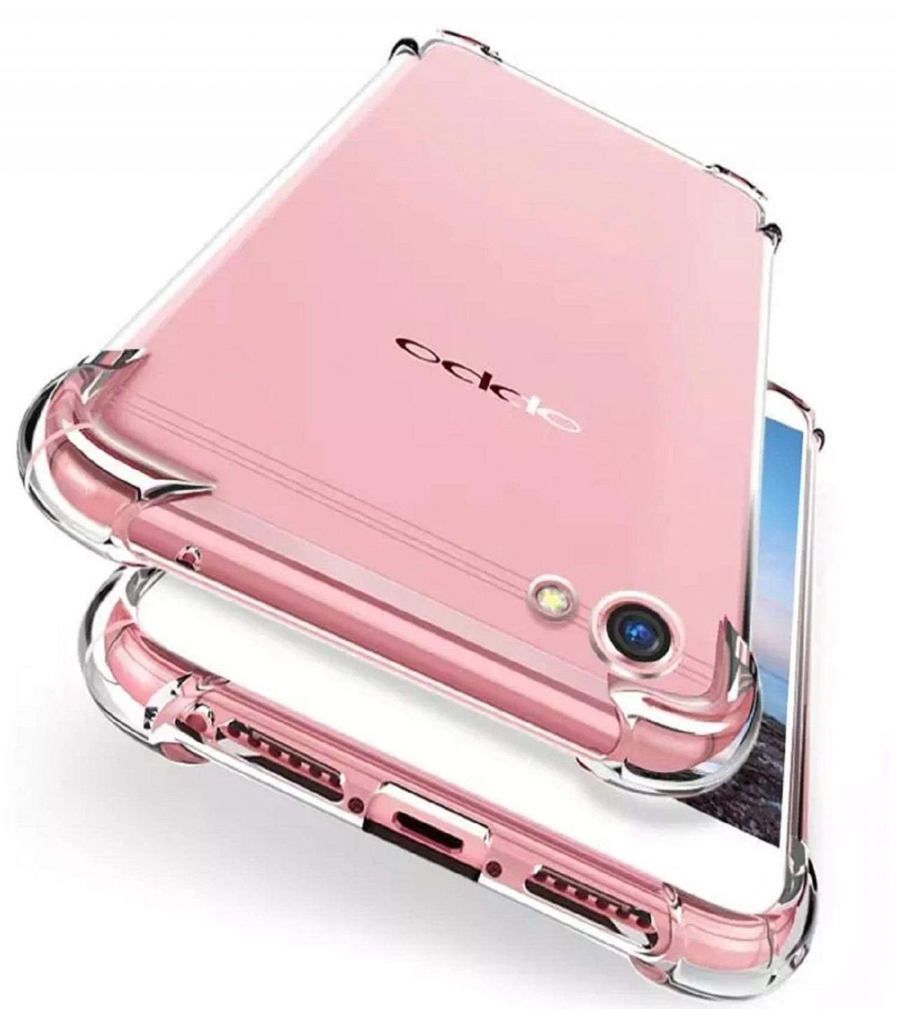 OPPO A83 Back Cover Transparent Extra Bumper Anti Shock Soft Crystal Clear Case OPPO A83