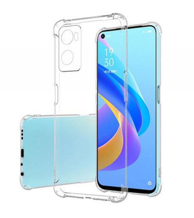 OPPO A96 Back Cover Transparent Extra Bumper Anti Shock Soft Crystal Clear Case OPPO A96