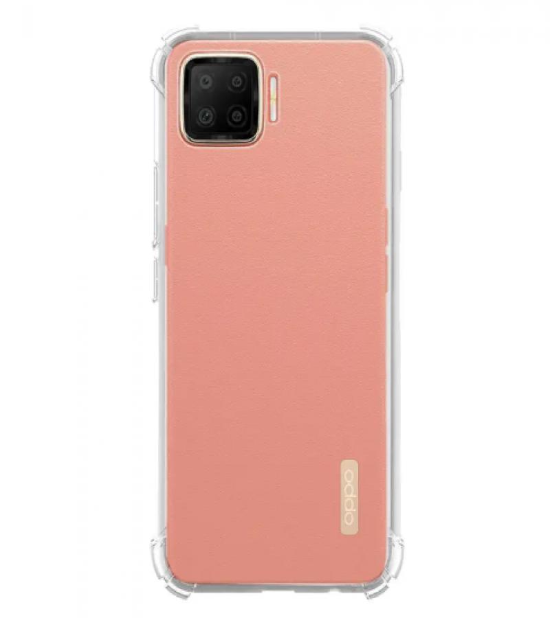 OPPO F17 Back Cover Transparent Extra Bumper Anti Shock Soft Clear Case OPPO F17