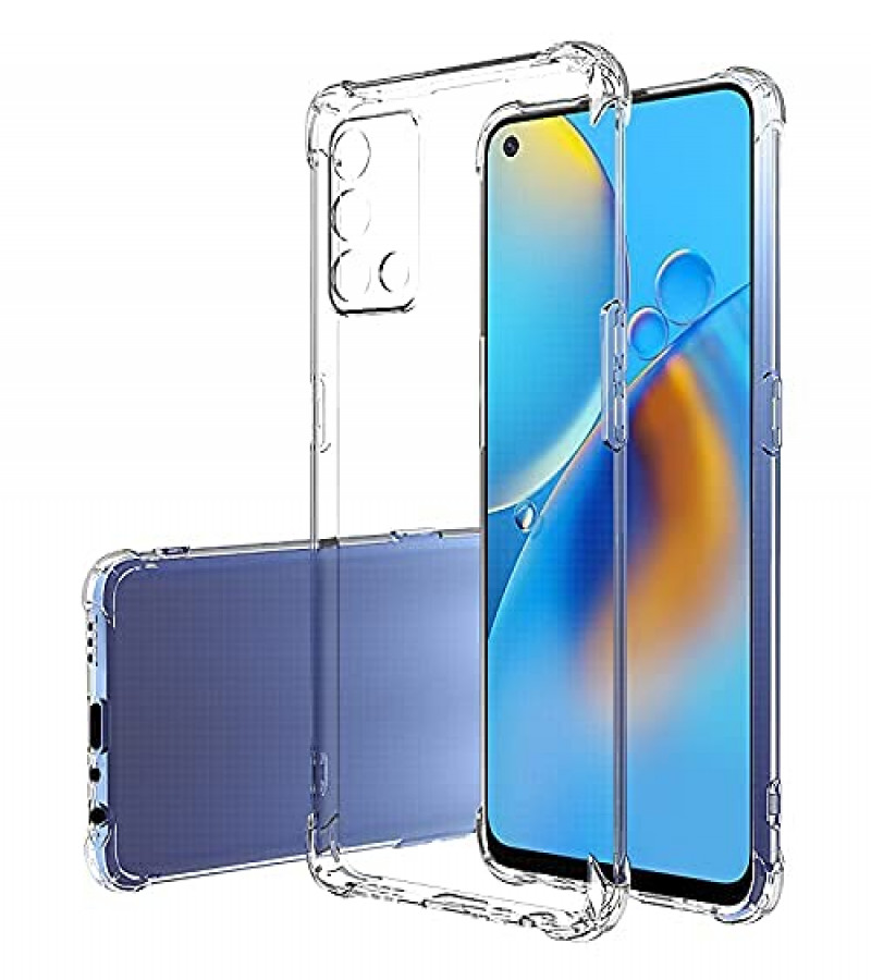 OPPO F19 Back Cover Transparent Extra Bumper Anti Shock Soft Clear Case OPPO F19