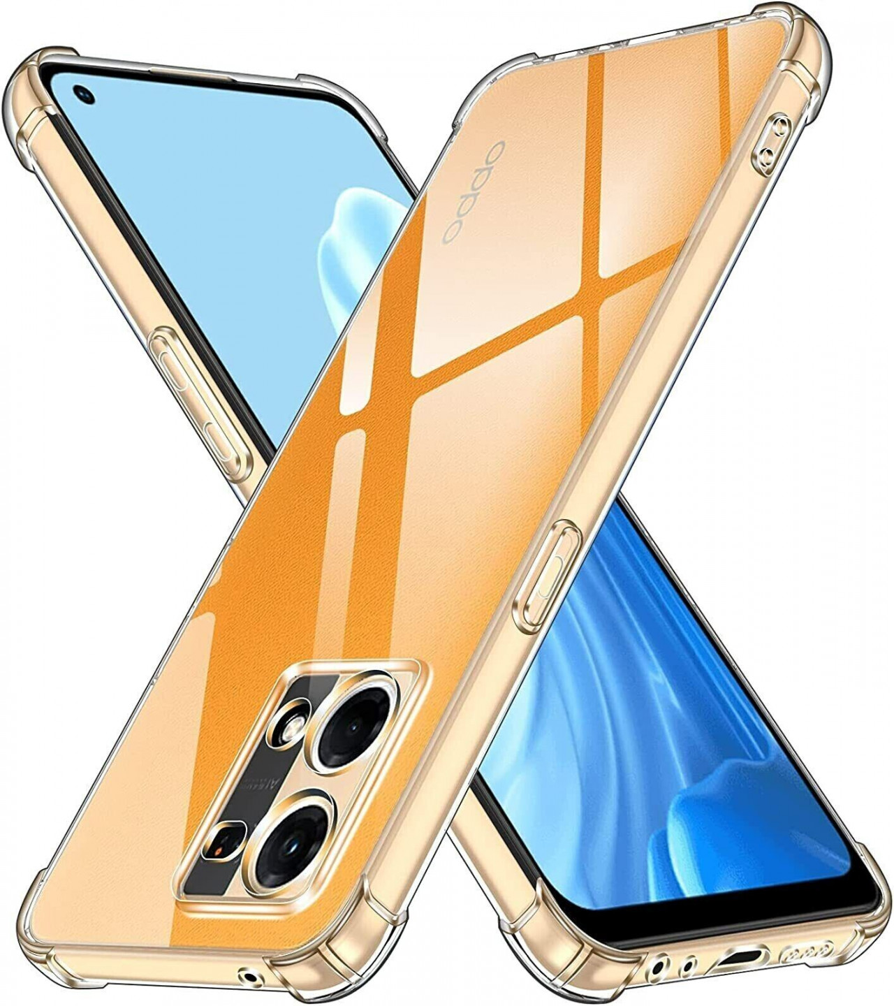 OPPO F21 Pro 4G Back Cover Transparent Extra Bumper Anti Shock Soft Crystal Clear Case OPPO F21 Pro 4G