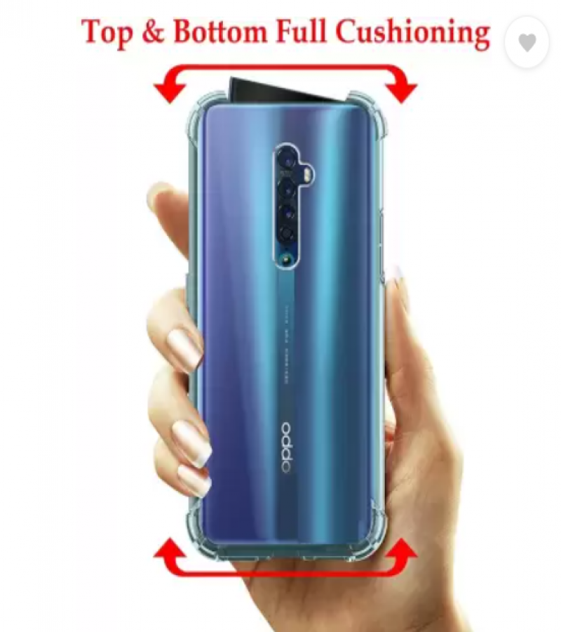OPPO RENO 2 Back Cover Transparent Extra Bumper Anti Shock Soft Clear Case OPPO RENO 2
