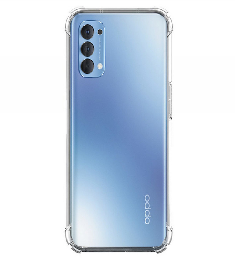 OPPO RENO 4 Back Cover Transparent Extra Bumper Anti Shock Soft Clear Case OPPO RENO 4