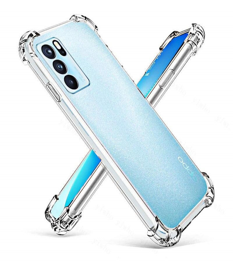 OPPO Reno 6 Back Cover Transparent Extra Bumper Anti Shock Soft Clear Case OPPO Reno 6