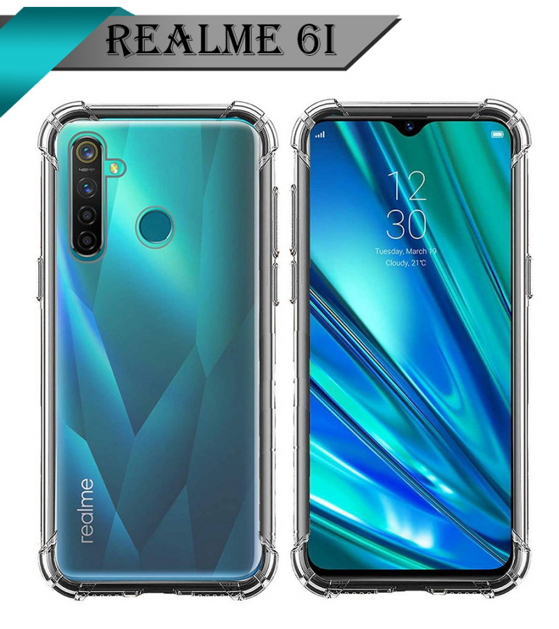 Realme 6i Back Cover Transparent Extra Bumper Anti Shock Soft Clear Case Realme 6i