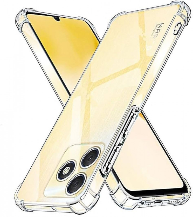 Realme C51 Back Cover Transparent Extra Bumper Anti Shock Soft Clear Case Realme C51