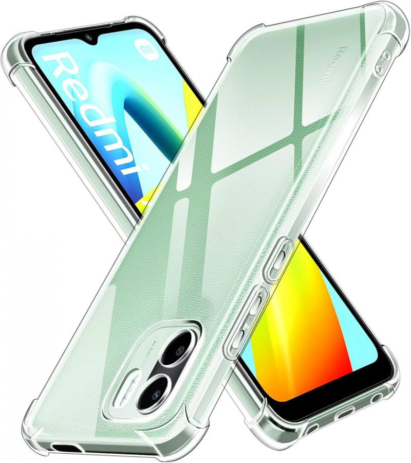 Redmi A2 Plus Back Cover Transparent Extra Bumper Anti Shock Soft Clear Case Redmi A2 Plus