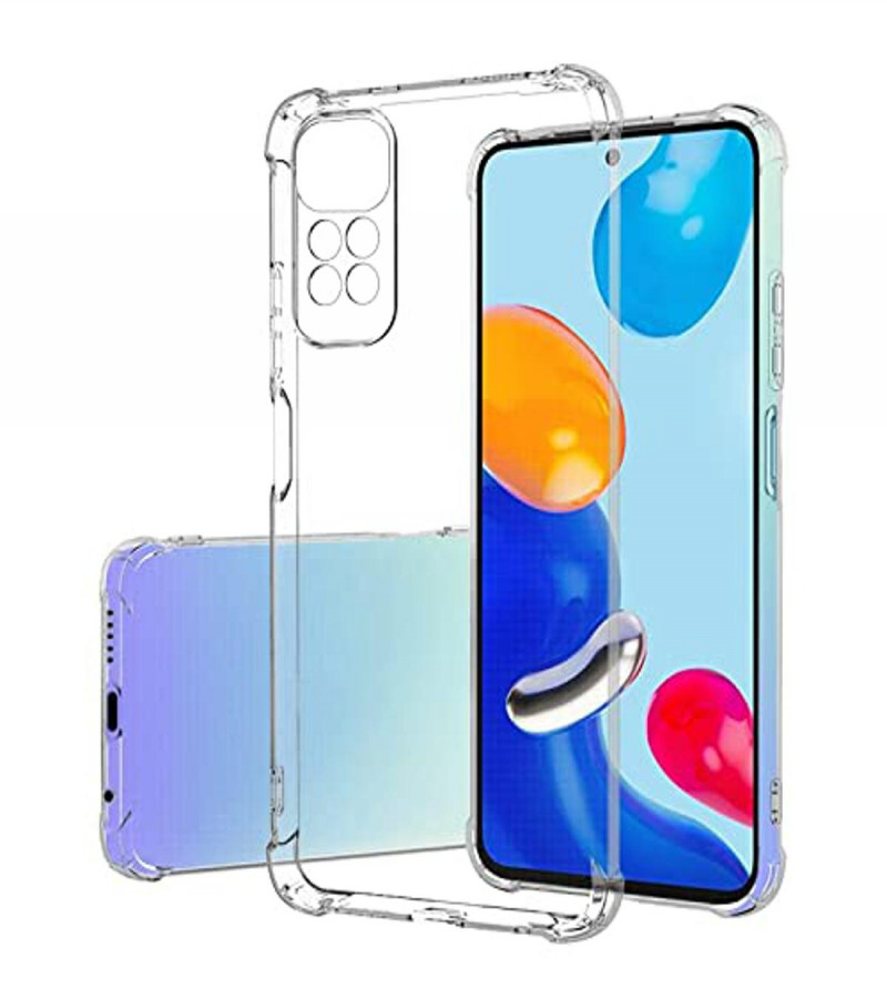 Redmi Note 11 Back Cover Transparent Extra Bumper Anti Shock Soft Clear Case Redmi Note 11