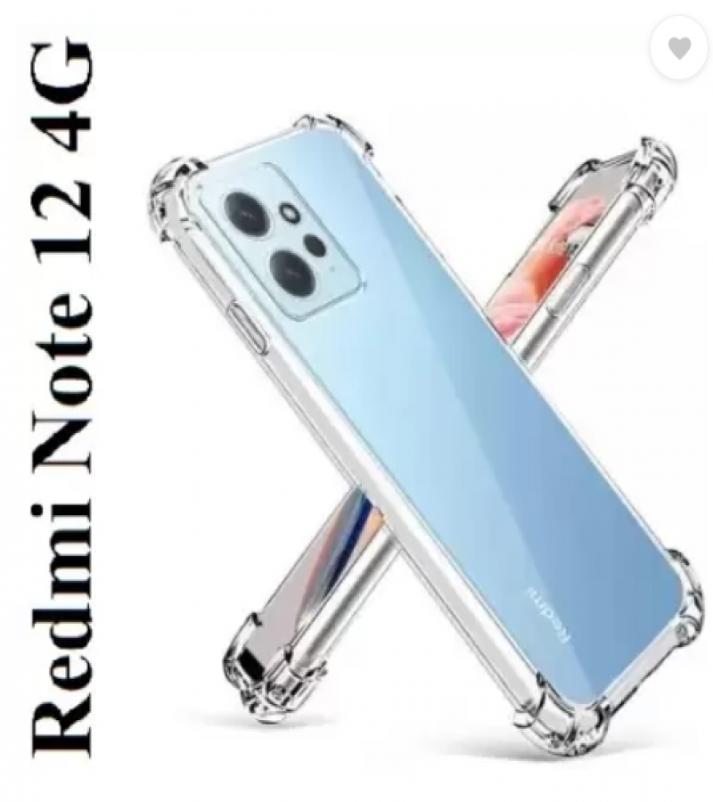 Redmi Note 12 Back Cover Transparent Extra Bumper Anti Shock Soft Clear Case Redmi Note 12