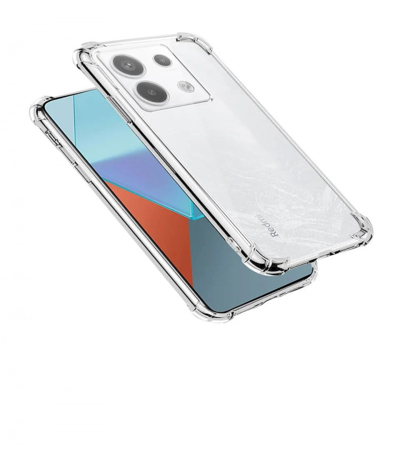 Redmi Note 13 Pro Back Cover Transparent Extra Bumper Anti Shock Soft Clear Case Redmi Note 13 Pro