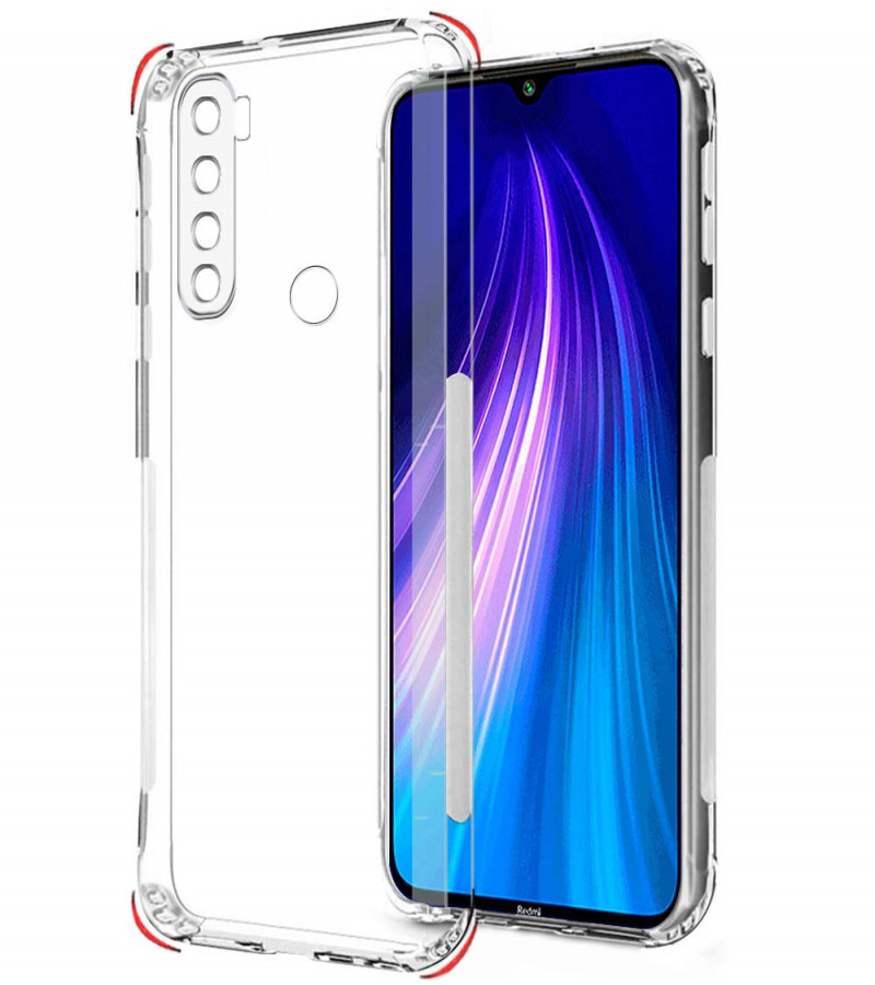 Redmi Note 8 Back Cover Transparent Extra Bumper Anti Shock Soft Clear Case Redmi Note 8