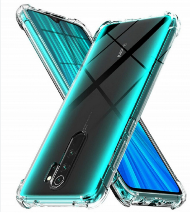 Redmi Note 8 Pro Back Cover Transparent Extra Bumper Anti Shock Soft Clear Case Redmi Note 8 Pro