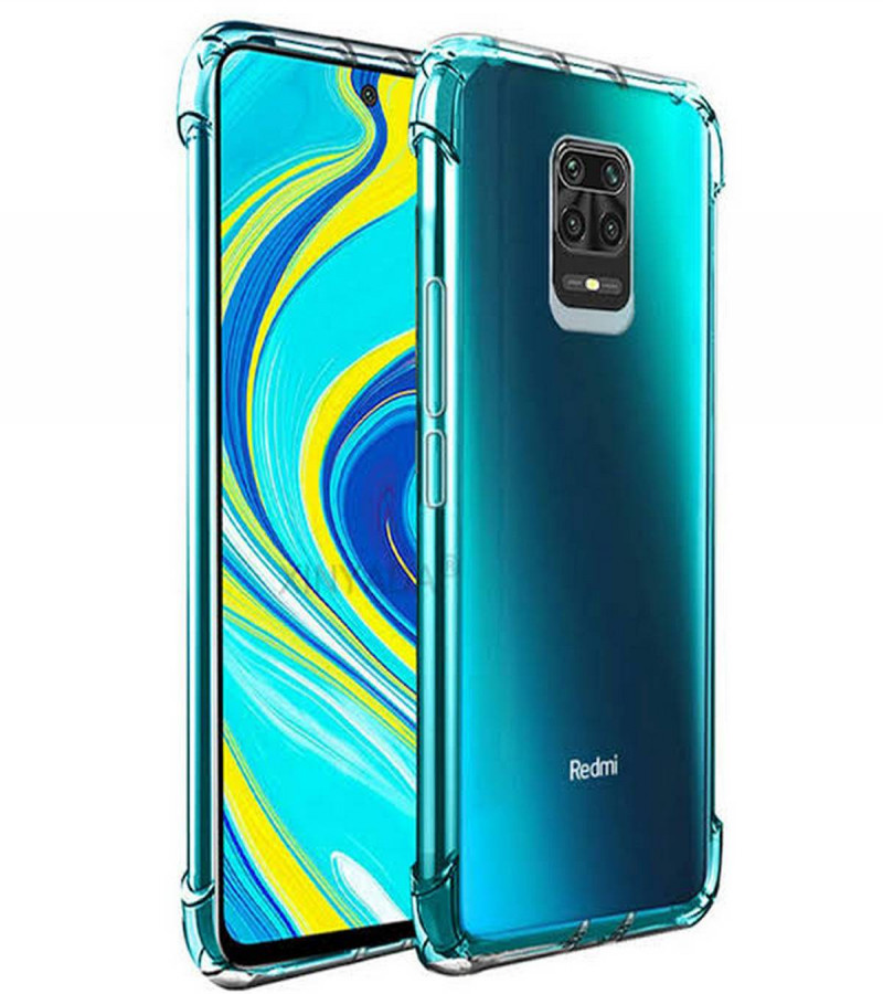 Redmi Note 9 Pro Back Cover Transparent Extra Bumper Anti Shock Soft Clear Case Redmi Note 9 Pro