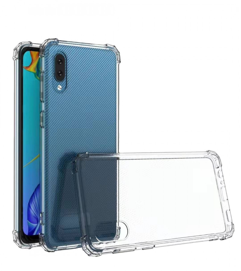 Samsung A02 Back Cover Transparent Extra Bumper Anti Shock Soft Crystal Clear Case For Samsung A02