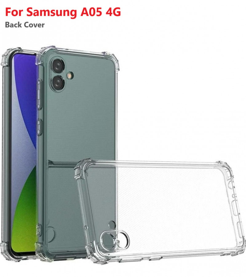 Samsung A05 Back Cover Transparent Extra Bumper Anti Shock Soft Crystal Clear Case Samsung A05