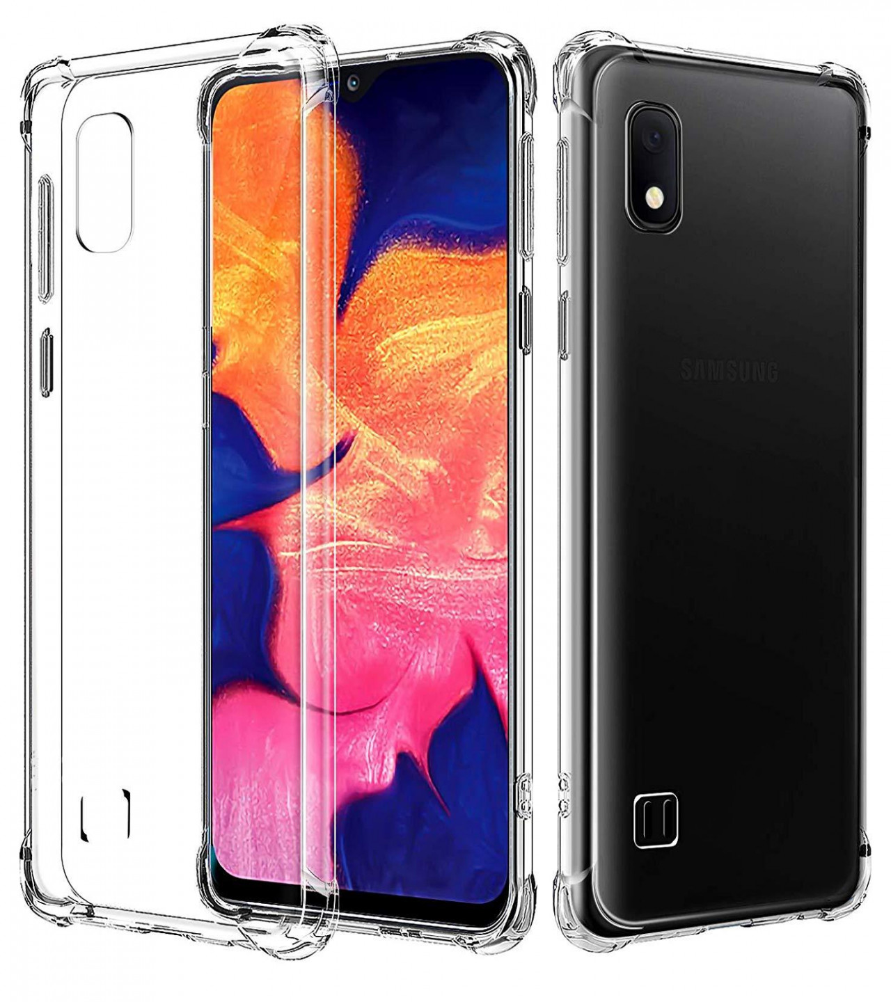 Samsung A10 Back Cover Transparent Extra Bumper Anti Shock Soft Crystal Clear Case Samsung A10