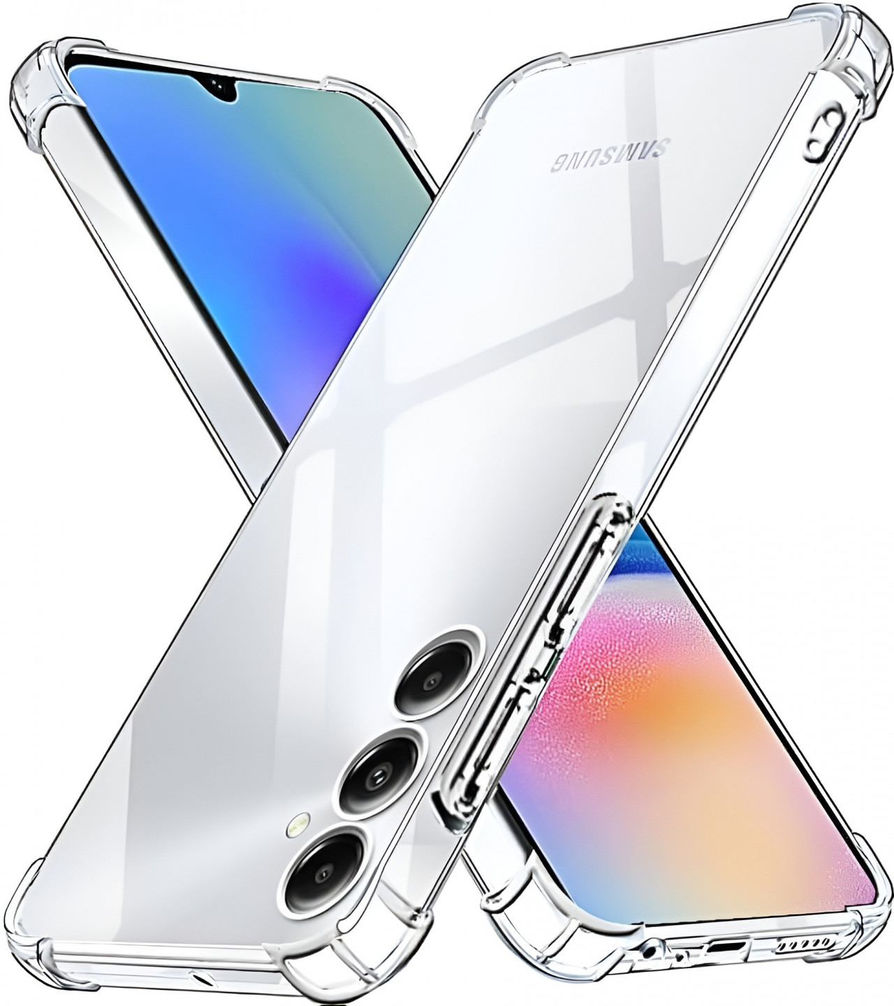 Samsung A15 Back Cover Transparent Extra Bumper Anti Shock Soft Crystal Clear Case For Samsung A15
