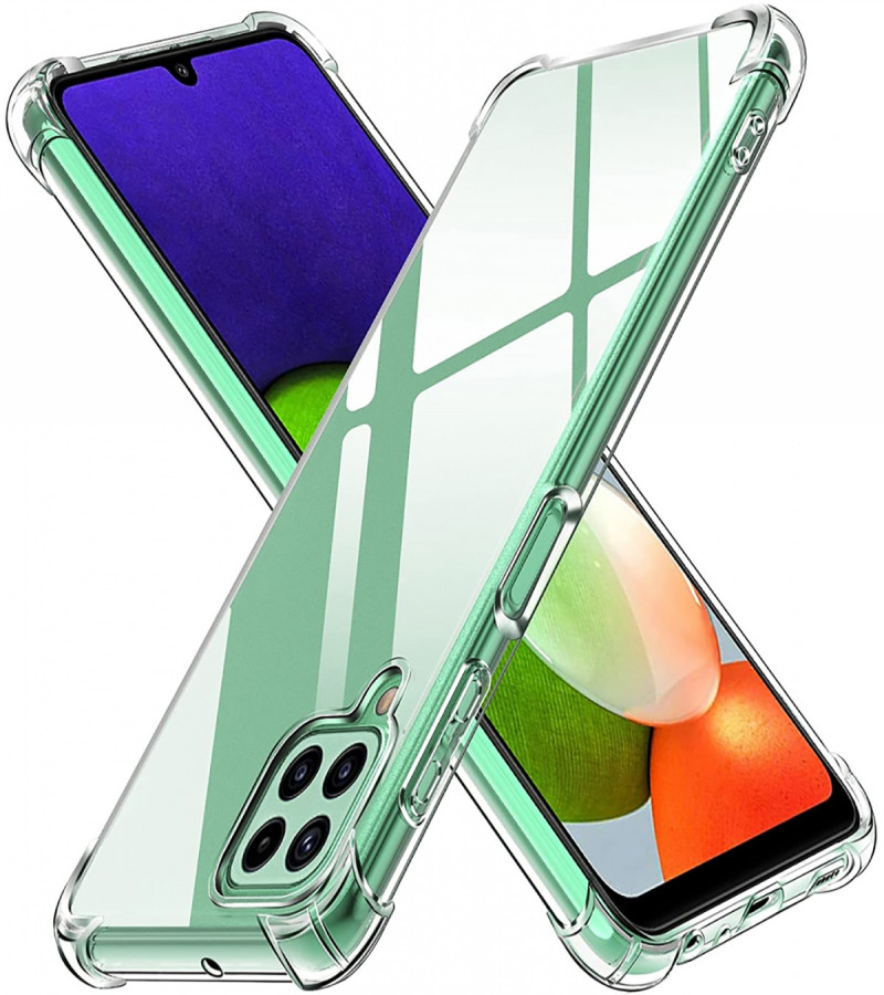 Samsung A22 Back Cover Transparent Extra Bumper Anti Shock Soft Crystal Clear Case For Samsung A22