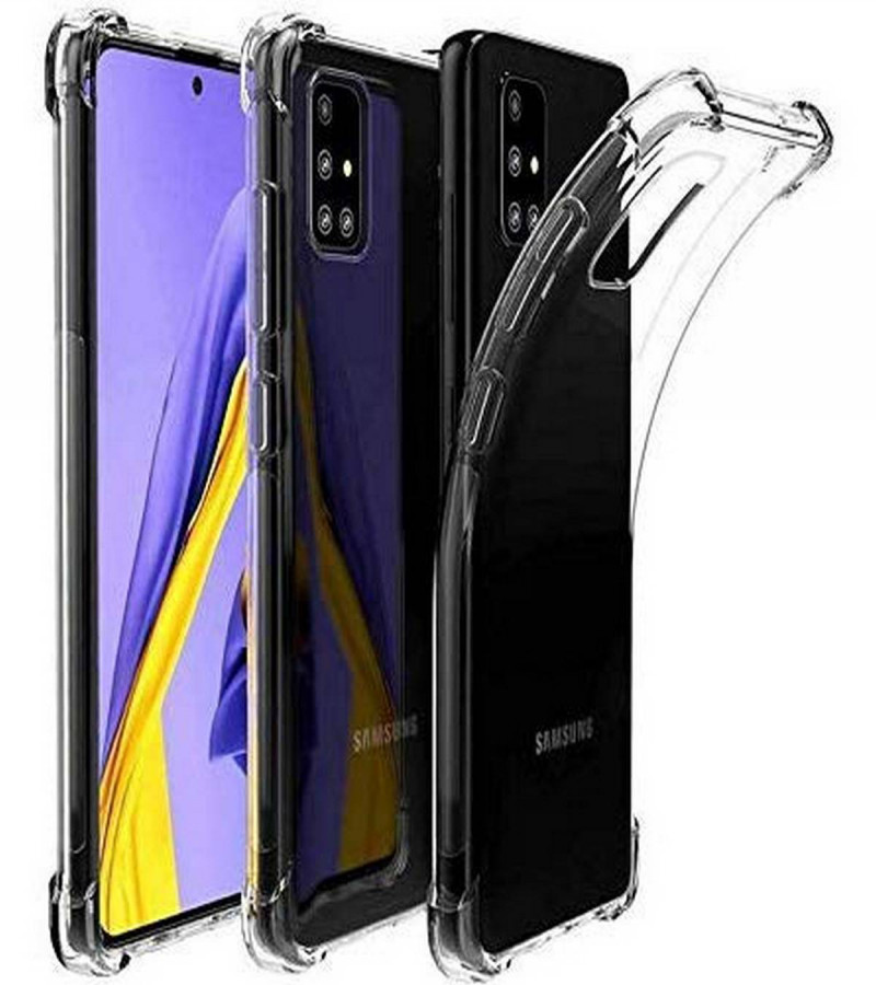 Samsung A51 Back Cover Transparent Extra Bumper Anti Shock Soft Clear Case Samsung A51