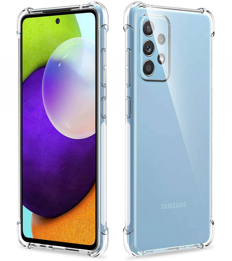 Samsung A52 Back Cover Transparent Extra Bumper Anti Shock Soft Clear Case Samsung A52