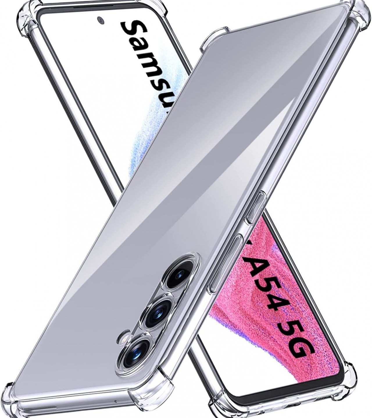 Samsung A54 Back Cover Transparent Extra Bumper Anti Shock Soft Clear Case Samsung A54
