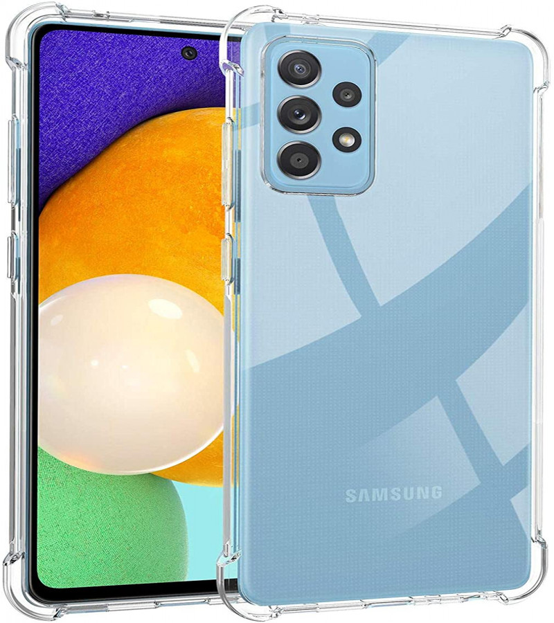 Samsung A72 Back Cover Transparent Extra Bumper Anti Shock Soft Clear Case Samsung A72