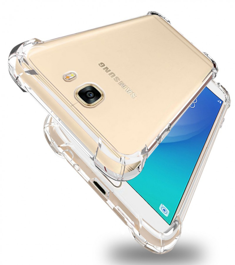 Samsung C7 Back Cover Transparent Extra Bumper Anti Shock Soft Clear Case Samsung C7