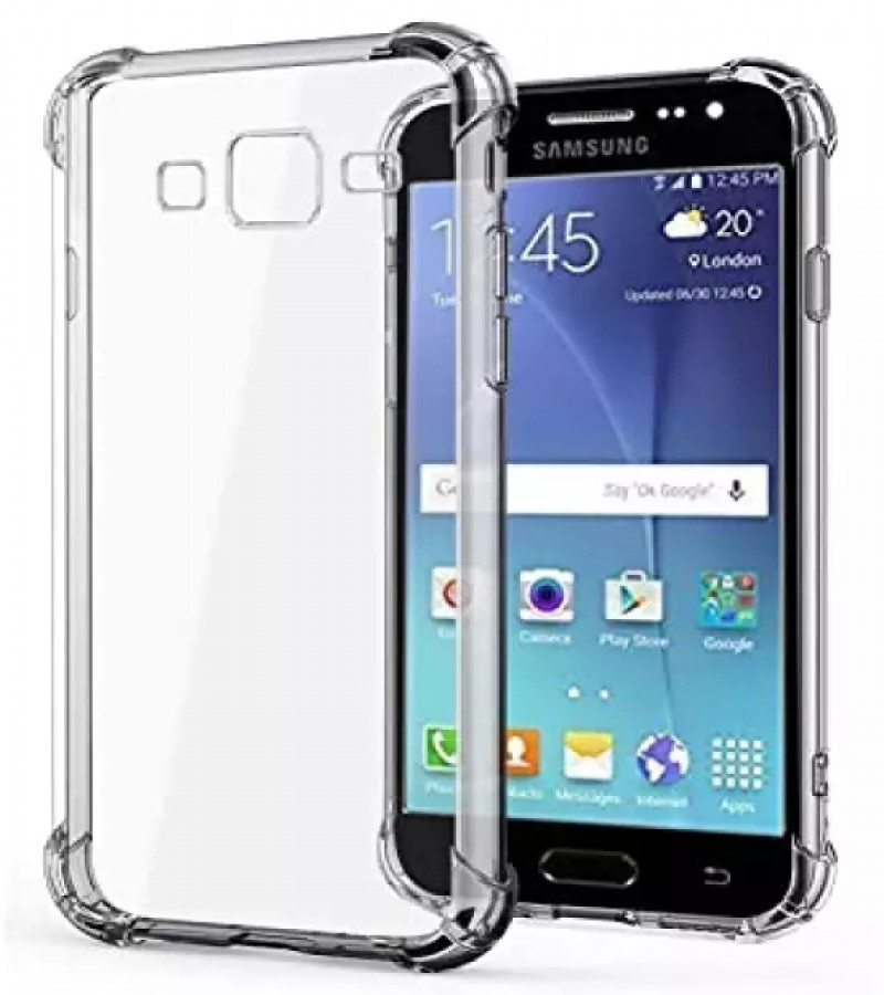 Samsung J5 Back Cover Transparent Extra Bumper Anti Shock Soft Clear Case Samsung J5