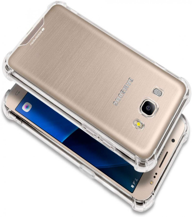 Samsung J510 Back Cover Transparent Extra Bumper Anti Shock Soft Clear Case Samsung J510