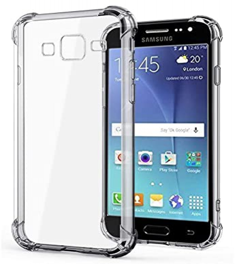 Samsung J7 Back Cover Transparent Extra Bumper Anti Shock Soft Clear Case Samsung J7