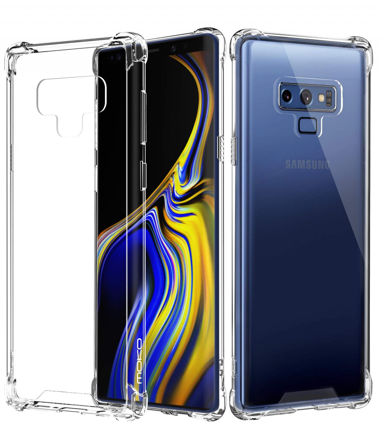 Samsung Note 9 Back Cover Transparent Extra Bumper Anti Shock Soft Clear Case Samsung Note 9