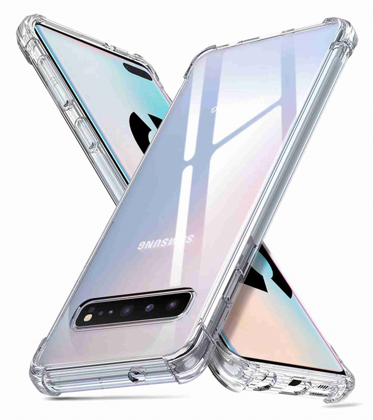 Samsung S10 5G Back Cover Transparent Extra Bumper Anti Shock Soft Clear Case Samsung S10 5G